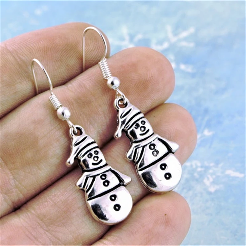 Ги серьги неговики зимние праздничные украшения женские наполнители для чулок