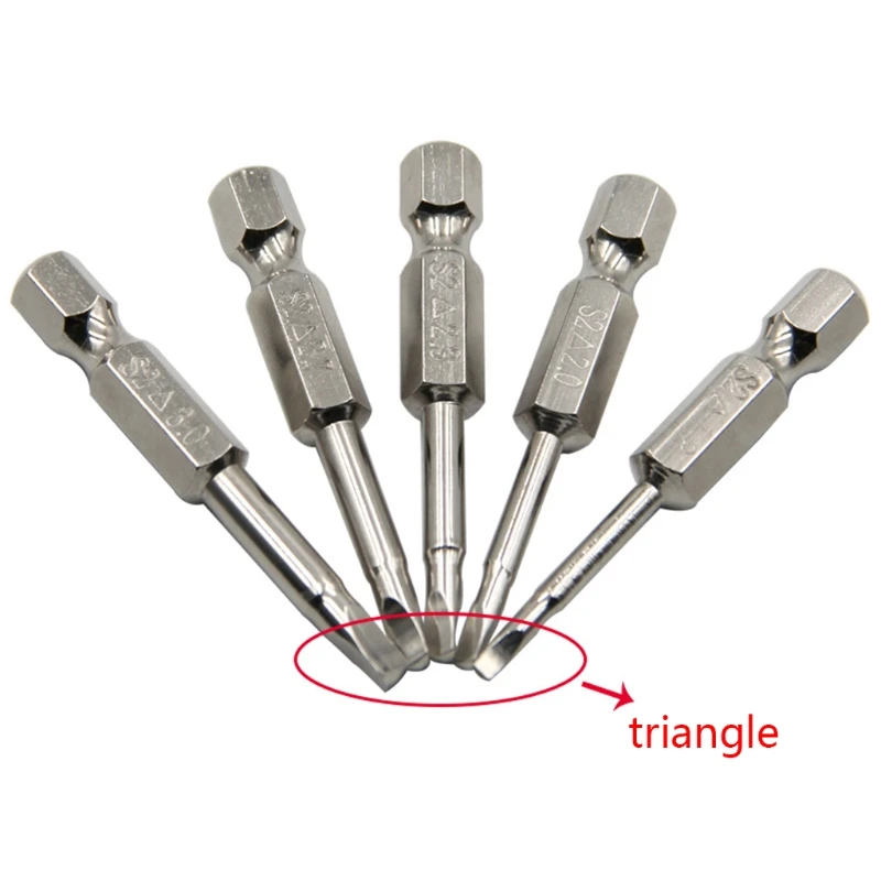 

Магнитные треугольные насадки для отверток S2 сталь 1/4 шестигранный хвостовик 50 мм набор электроинструментов Аксессуары Ручной инструмент