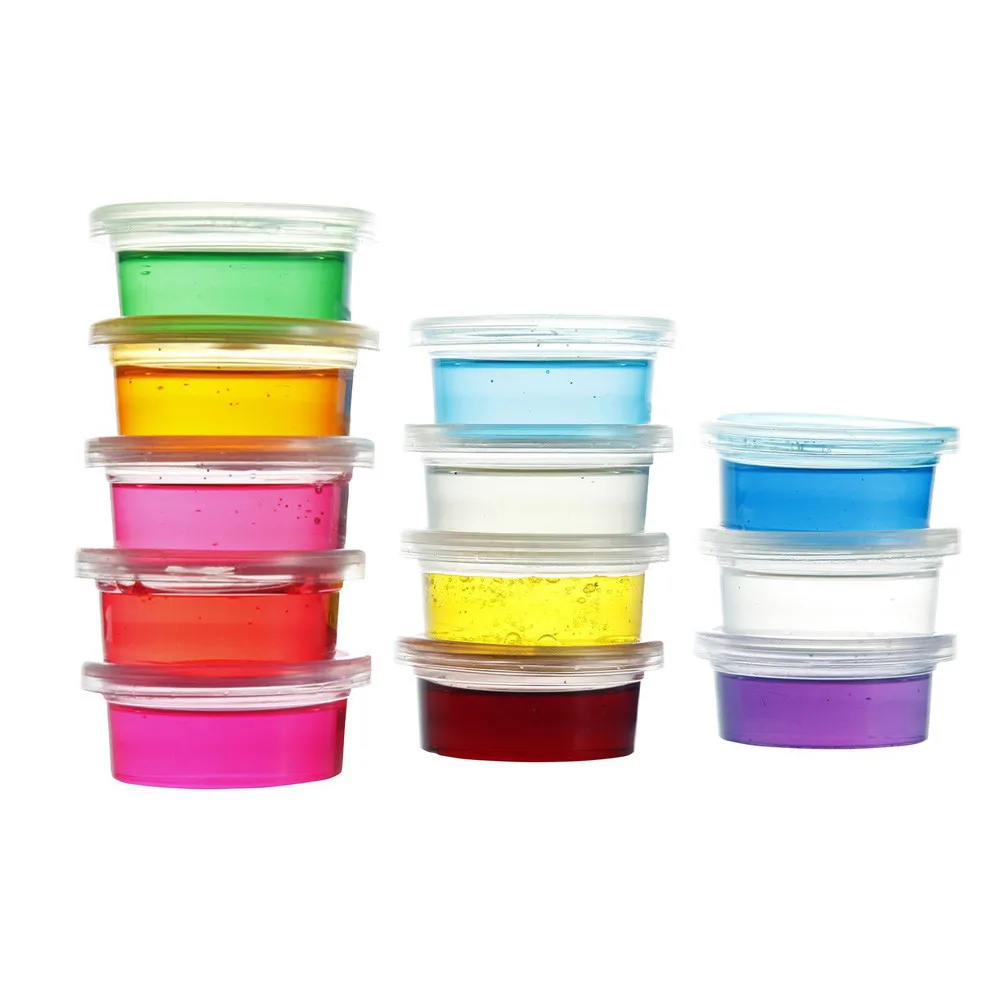 Прозрачный слайм DIY прозрачная глина волшебный пластилин слаймы игрушки для