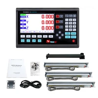 2021 new complete big lcd dro kit set digital readout display with 3 pcs 5u linear scalesencodersensor length 50mm to 1000mm