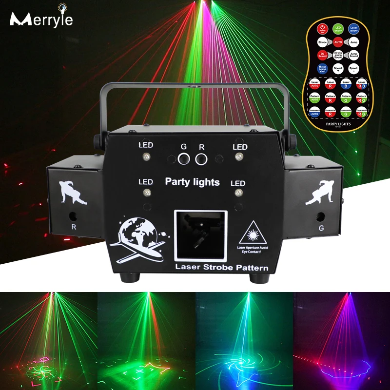 Новый профессиональный лазерный сценический светильник DMX 512 Рождественский