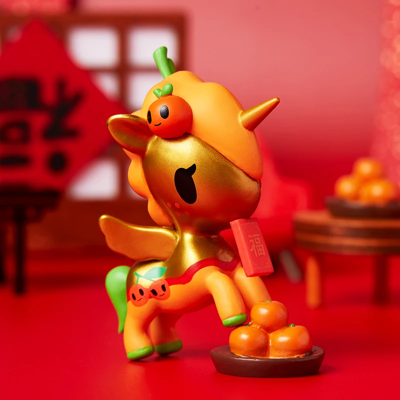 Глухая коробка подлинный Единорог китайский новый год Серия Аниме Кукла девочка