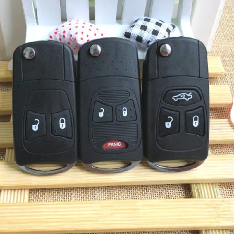 DAKATU Replacement 2/3/2+1 Button Pad Flip car Key shell for Chrysler Jeep Dodge Ram 1500 Caliber Nitro 2500 3500 | Автомобили и
