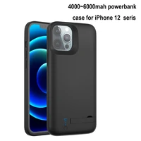 phone battery charger case for iphone 12 mini 11 pro max x xs xr 4000 6000mah backup power bank case for iphone 6 s 7 8 plus se