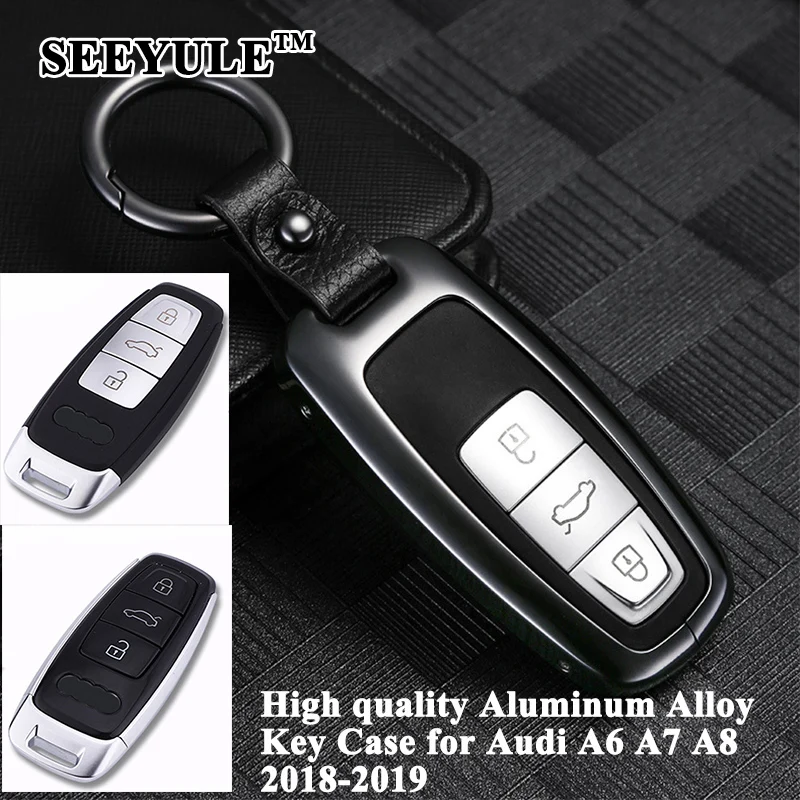 Чехол для автомобильного ключа SEEYULE Deluxe из алюминиевого сплава защитный чехол