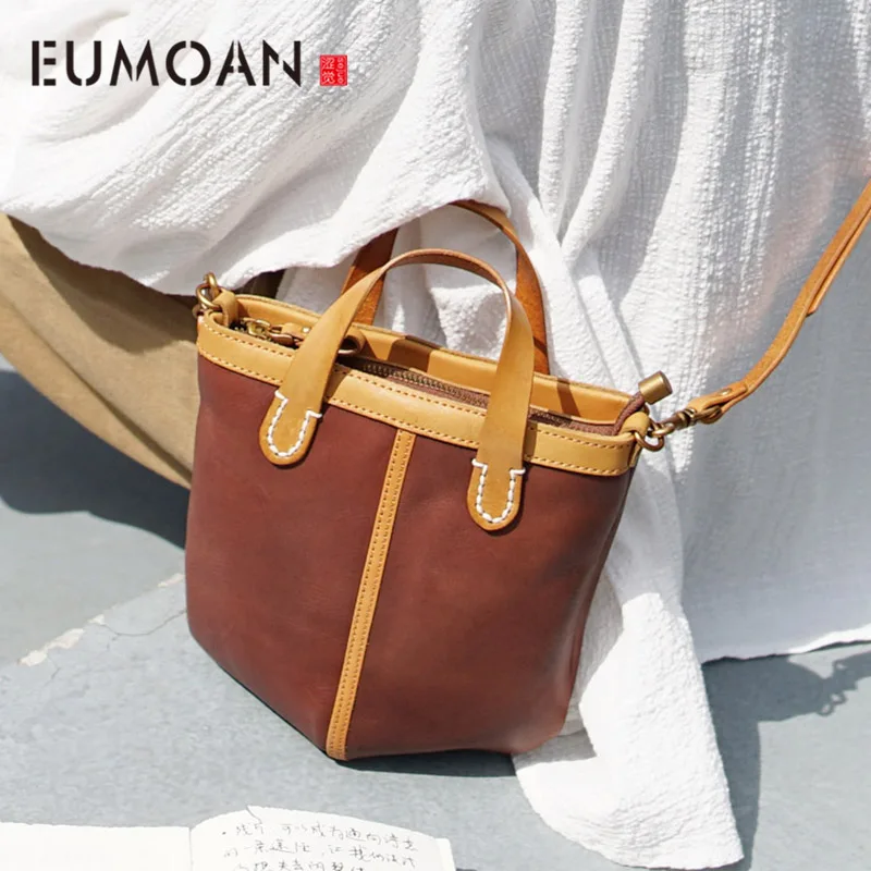 

EUMOAN ручная работа, на одно плечо, наклонная женская сумка, женская кожаная ретро сумка, женская кожаная сумка через плечо
