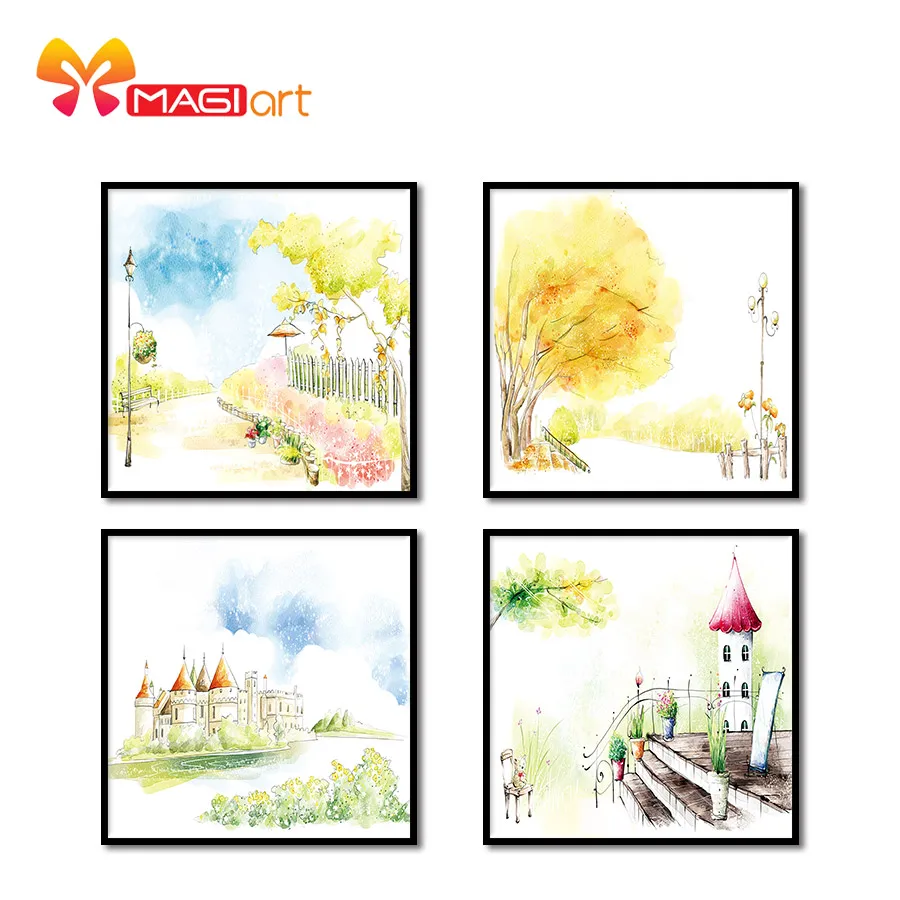 вышивка крестом наборы рукоделие 11CT водорастворимый холст 14CT раскрашенный