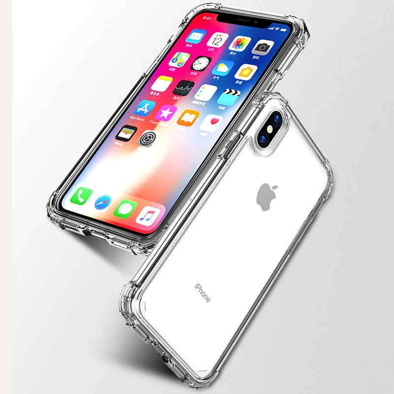 Cxone ТПУ чехол для iPhone X XS Max XR 5S 6 6S 7 8 Plus всего тела Бизнес прозрачный мягкий