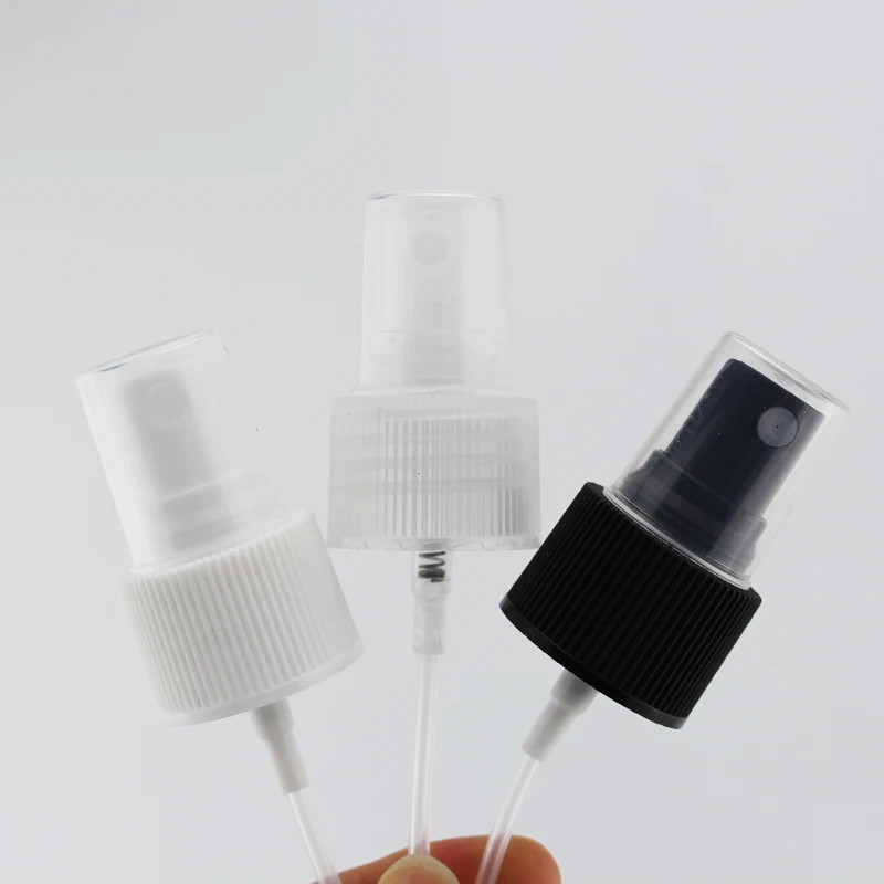 Оптовая продажа пустая пластиковая бутылка для косметики с черным распылителем