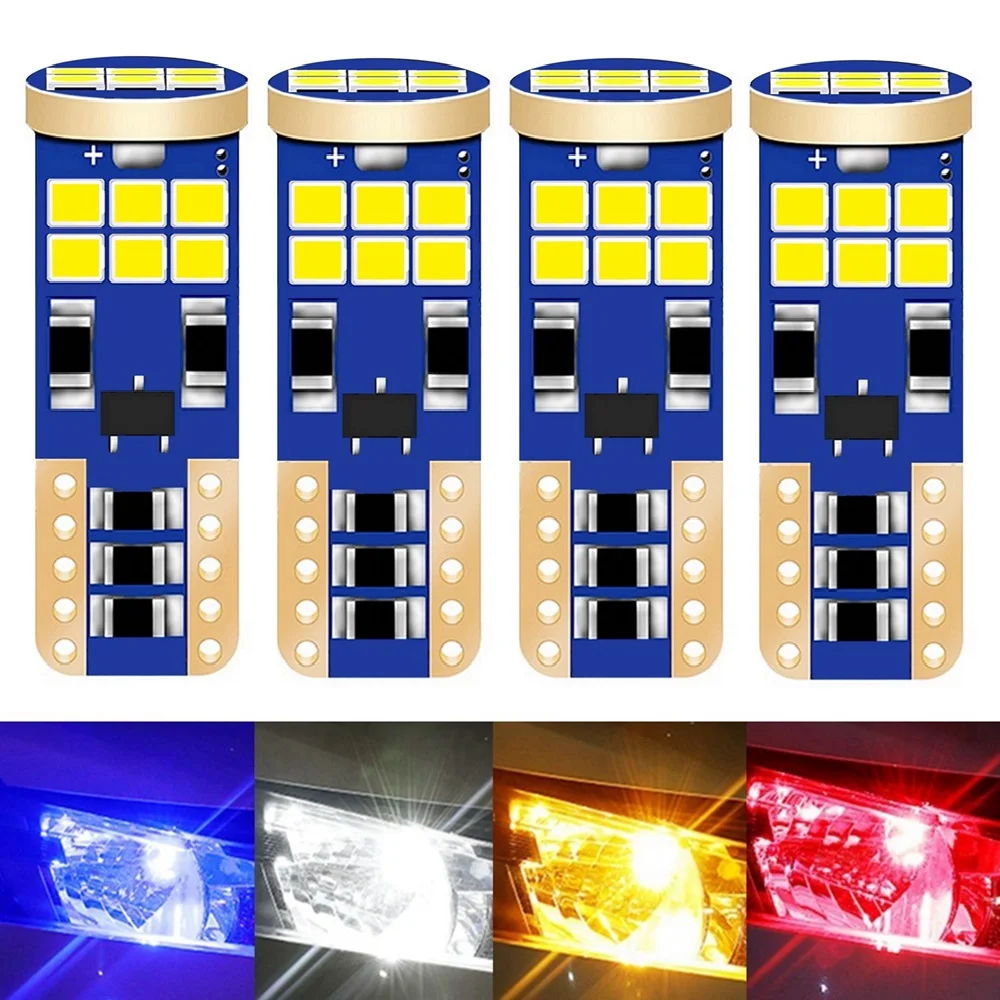Сверхъярсветодиодный светодиодная парковочная лампа T10 W5W WY5W 4 шт. CAN-шина боковая