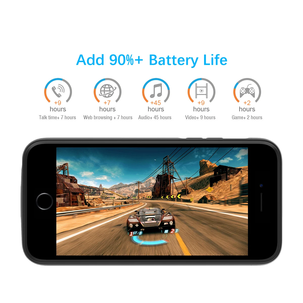 Для iPhone SE 5SE 5 5S за чехол на айфон 4500mAh аккумуляторная Внешняя батарея резервного копирования защитный чехол зарядное устройство крышка с Скрытая скобка