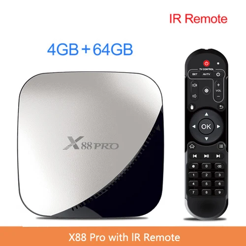 4GB 64GB X88 PRO tv Box Android 9,0 4 Гб ram 128 Гб 64 ГБ 32 ГБ Google Voice Assistant RK3318 четырехъядерный Wifi 4K X88PRO 2 Гб 16 Гб телеприставка - Цвет: 4GB 64GB