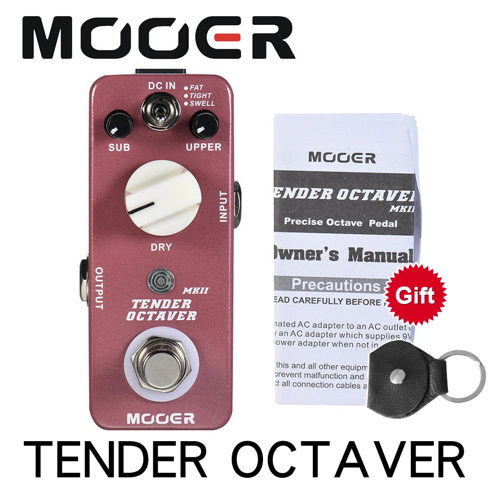 

MOOER MOC3 TENDER OCTAVE MKII Octave Guitar Effect Pedal 3 Modes True Bypass Full Metal Shell