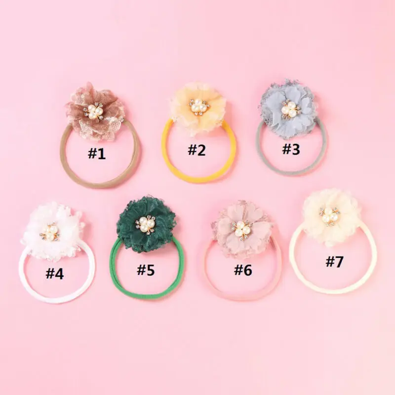 1 шт. резинка для волос с жемчужинами и цветами | Детская одежда обувь