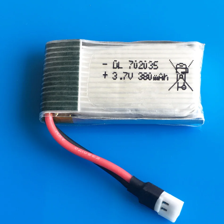 

3.7V 380mAh 20C Lipo Rechargeable Battery 702035 For Hubsan H107 H6C RC Quadcopter Helicopters RC Drone Parts