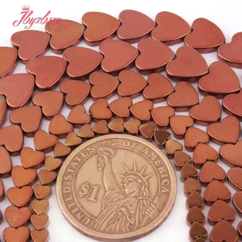 Гладкие коричневые гематитовые шарики из натурального камня 4 6 8 10 мм для