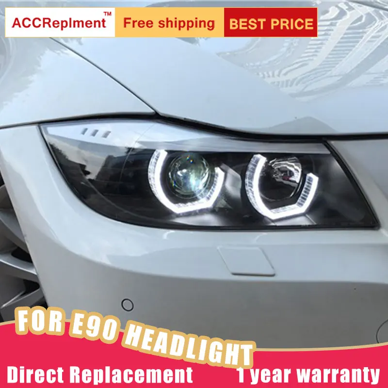 2 шт. светодиодный ные фары для BMW 3 серии E90 2005-2015 Автомобильные ангельские глазки