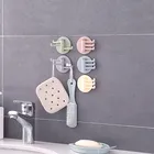 Вращающийся клей крючок креативный клей крюка ванная комната стены кухни отверстие без вешалка сумка для ключей с крючком для одежды Домашний кухонный Организатор