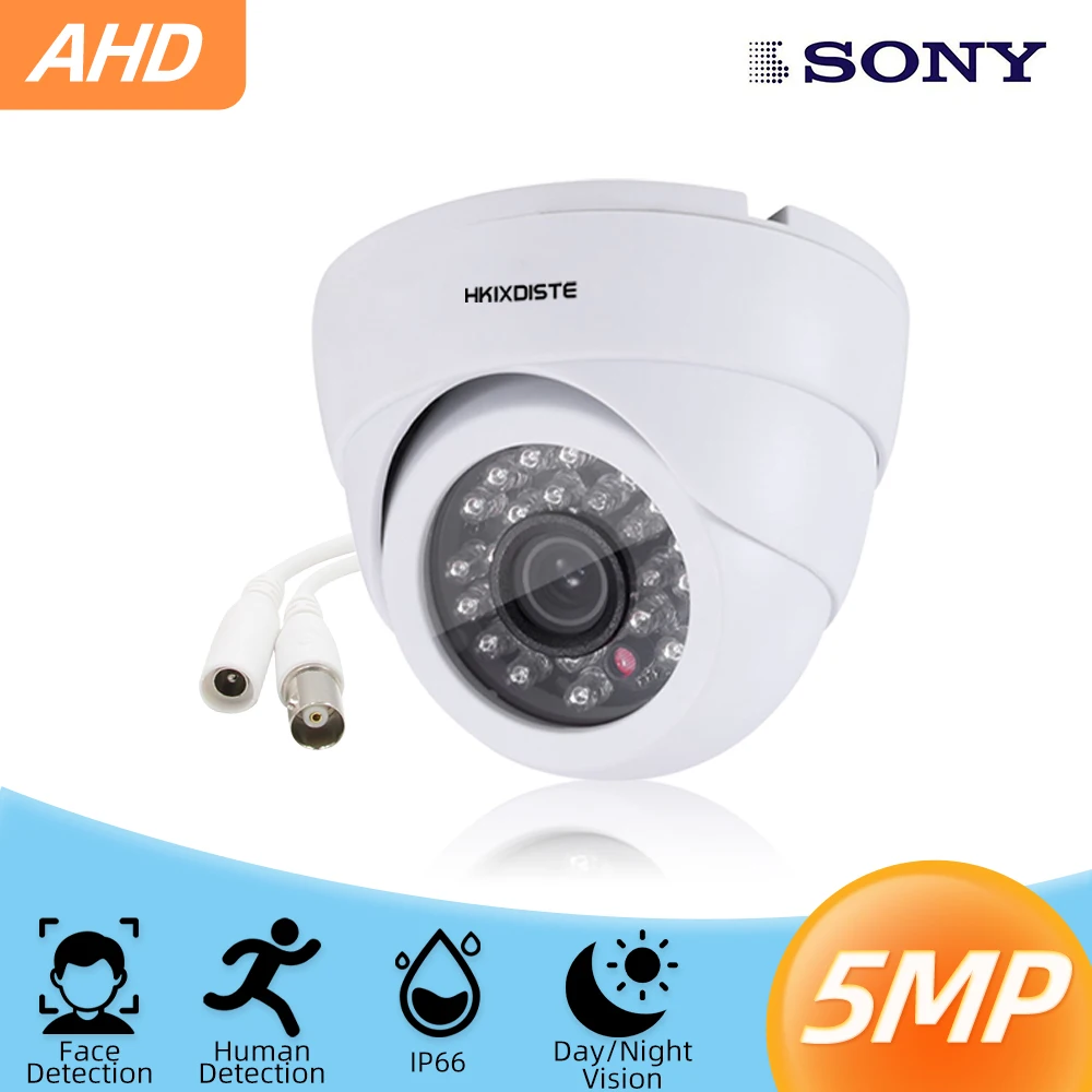 HD 5MP CCTV комнатная купольная AHD камера Внутренняя Водонепроницаемая реальная