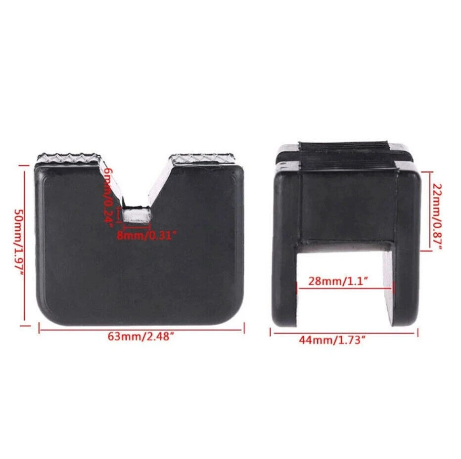 Floor Jack Pad Rubber Universal Square Slotted Guard Portable Anti Slip Vehicle Accessories Frame Rail Car Repair Adapter |