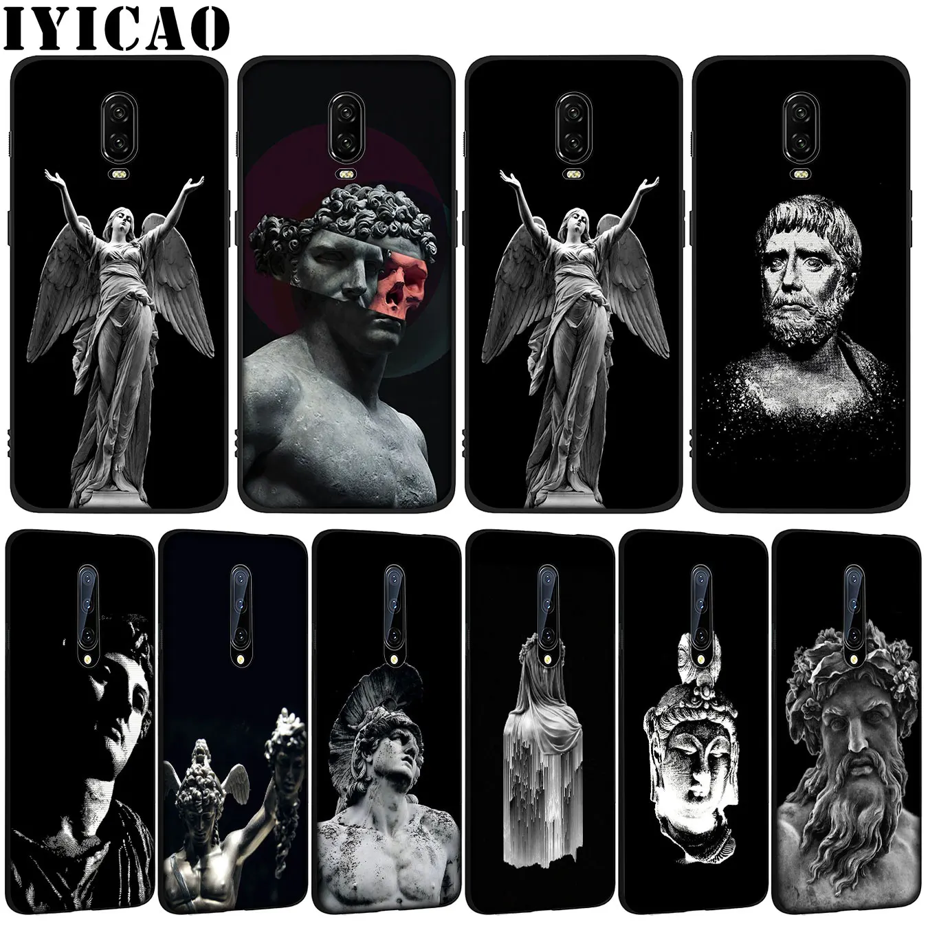 Ван Гог искусство Дэвид каменная статуя классный мягкий из термопластика Черный