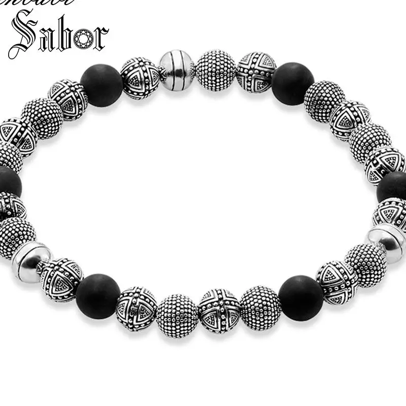 Аксессуары браслеты бисер серебряного цвета &amp Obsidian для мужчин подарок сердце