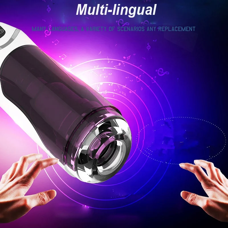 Интеллигентая (ый) телескопическая вращающаяся хэндс-фри для мужчин мастурбатор