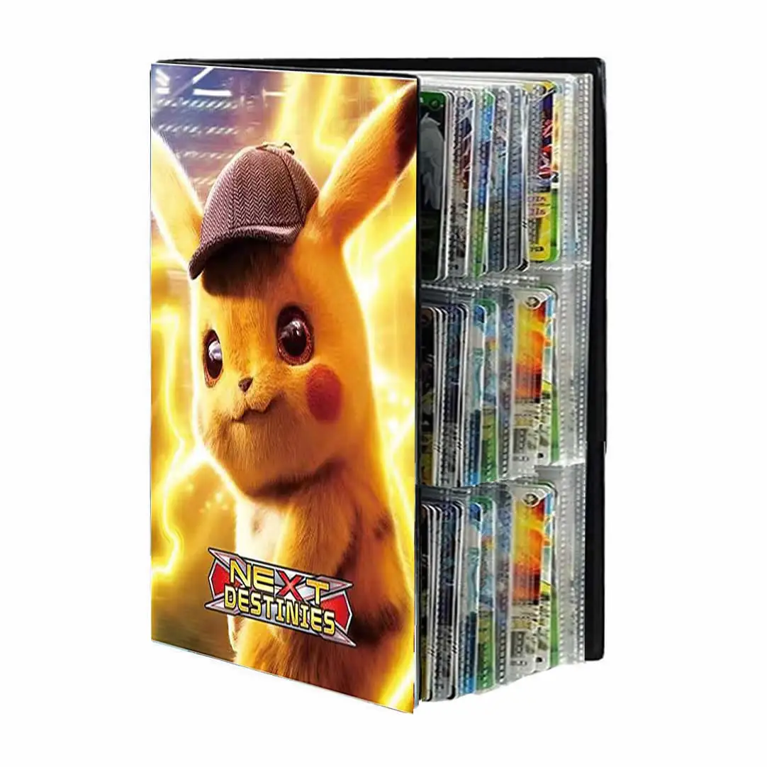 &Aacute;lbum de Pokemon con dibujos animados, carpeta de tarjetas de juego, VMAX GX 9, bolsillo, Colecci&oacute;n, cargado, lista, regalo, novedad, 432 Uds.-0