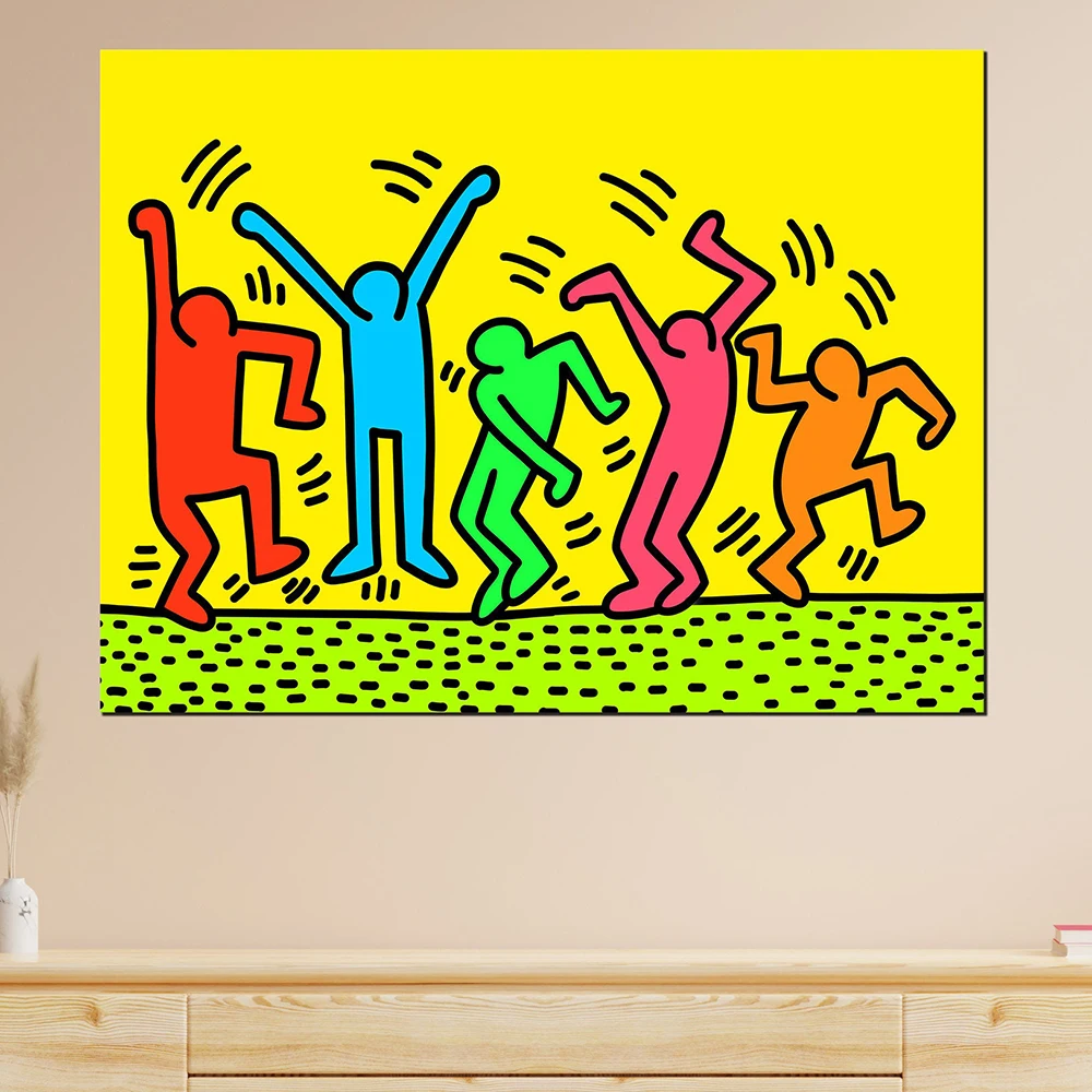 

Abstract Artist Dancers Canvas Painting Fashion Pop Vintage Poster Print Gallery Wall Art Picture Living Room Home Decoration