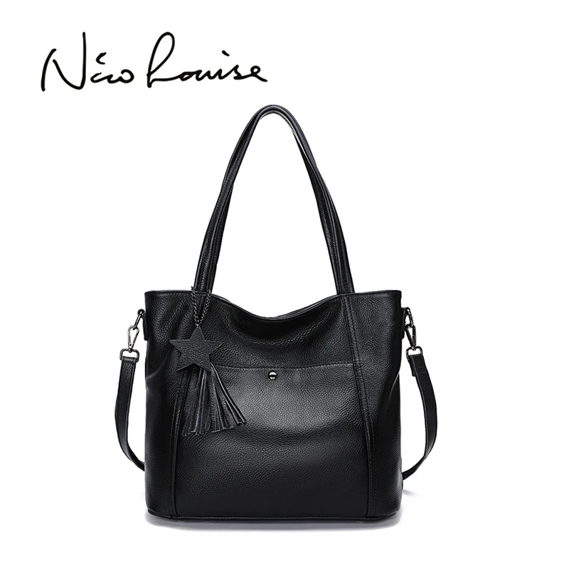 Nico Louise женская сумка из натуральной кожи на плечо Женская Повседневная через