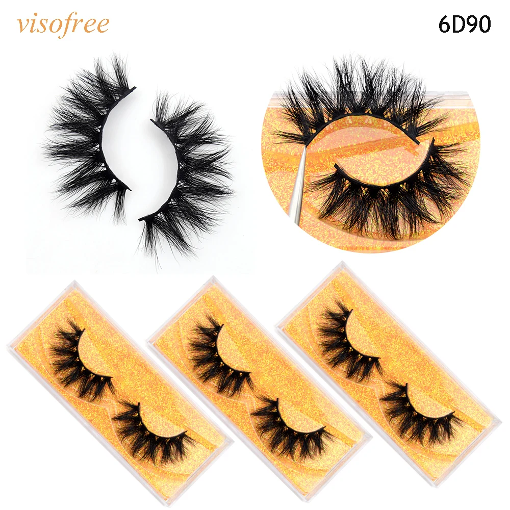 Visofree 5D норковые ресницы макияж Искусственные 3D без жестокости для макияжа