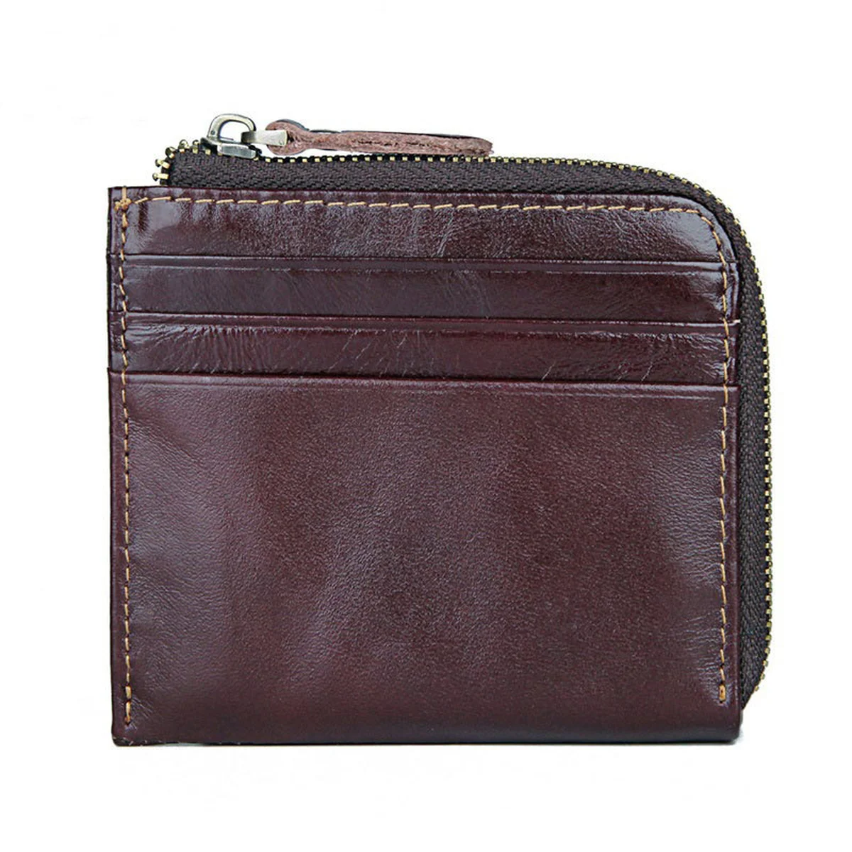 Small Genuine Leather Wallet Coin Purse Coin Bag Genuine Leather Coin Purse RFID Card Holder