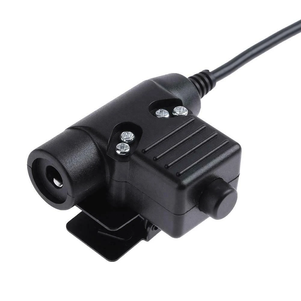 U94 PTT Radio Hunting Military Adapter Tactical Portable Standard Headphone Accessory Z TAC Button Switch Walkie Talkie Black | Мобильные