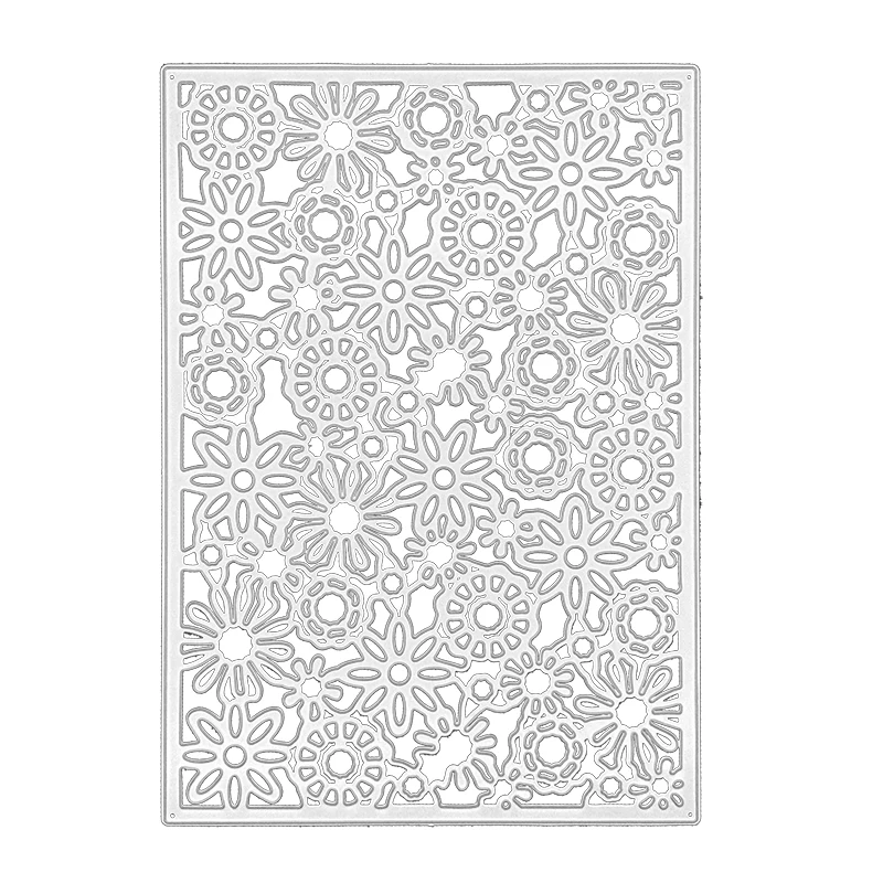 Форма для ножей в цветочек металлическая резки серебристая форма рукоделия