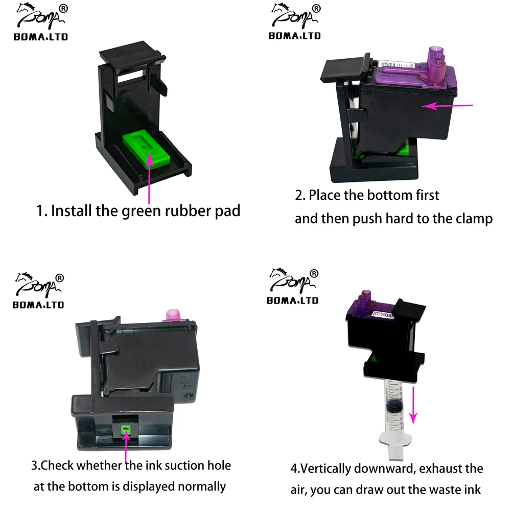 Зажим для картриджа с чернилами BOMA.LTD резиновые прокладки набор инструментов