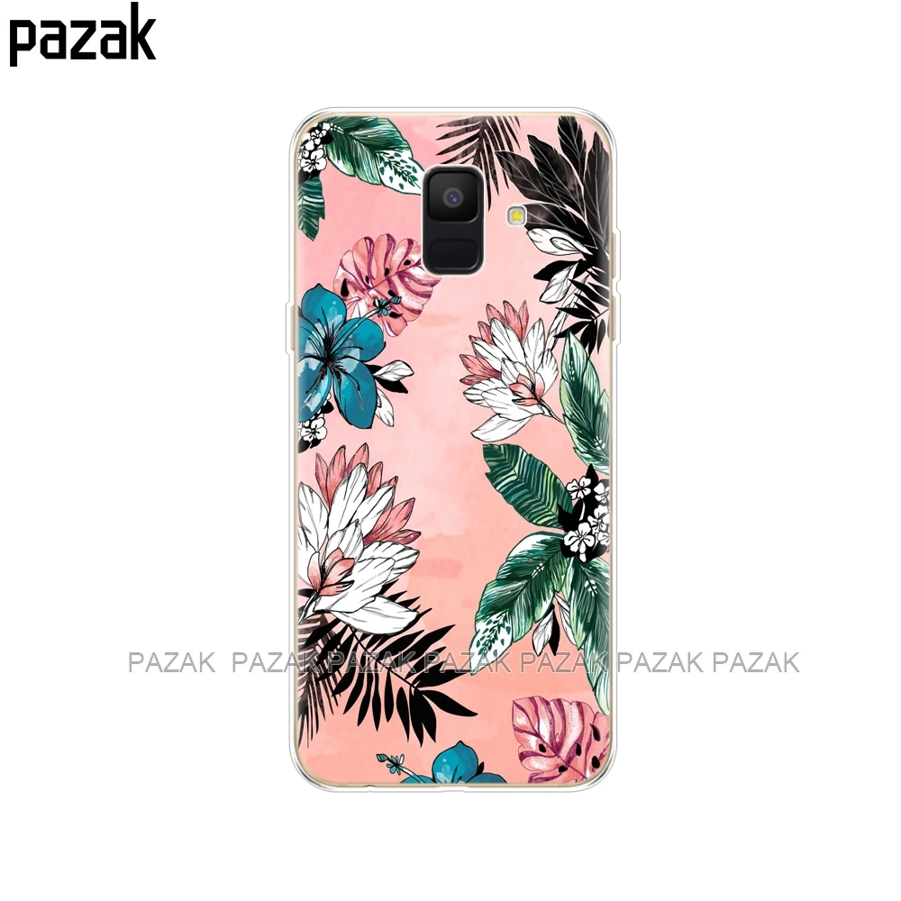 Силиконовый чехол для телефона Samsung Galaxy A6 2018 Dual SIM SM A600 A600F мягкая задняя крышка из