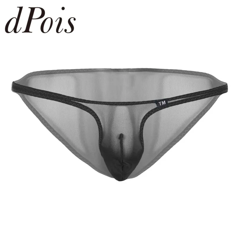 Мужские стринги Сетчатое прозрачное Прозрачное нижнее белье низкая талия