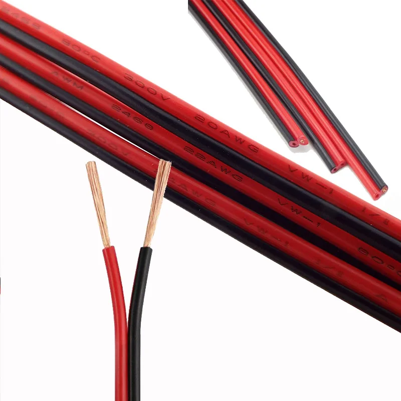 

1 м 2-контактный 20AWG 22AWG 24AWG Удлинительный Электрический провод, кабельный разъем для 5050 3528 CCTV LED Stirp Lights Line