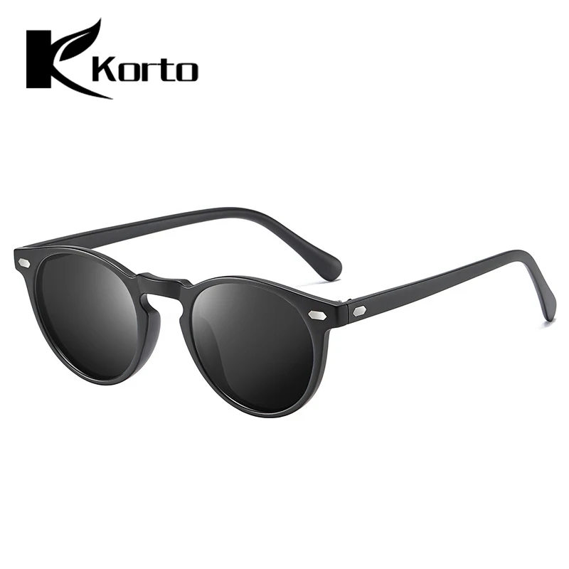 Korto Trend мужские Поляризованные Круглые Солнцезащитные очки для женщин и мужчин TAC