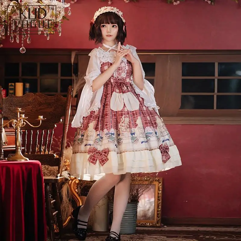 Женское платье принцессы в стиле ретро с оборками на тонких бретельках|Платья