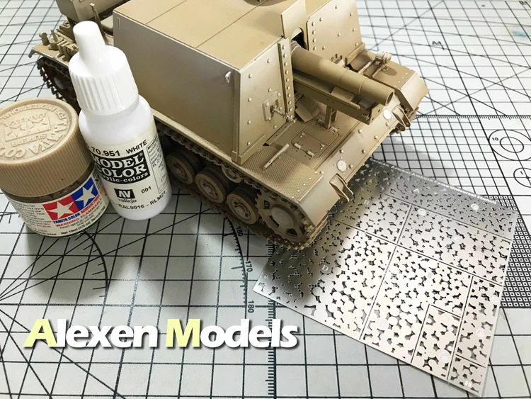 1/35 военная модель WW2 волнистый Точечный светильник и тени засада Камуфляжный трафарет дизайн утечки распылительная доска Инструменты Аксессуары для хобби