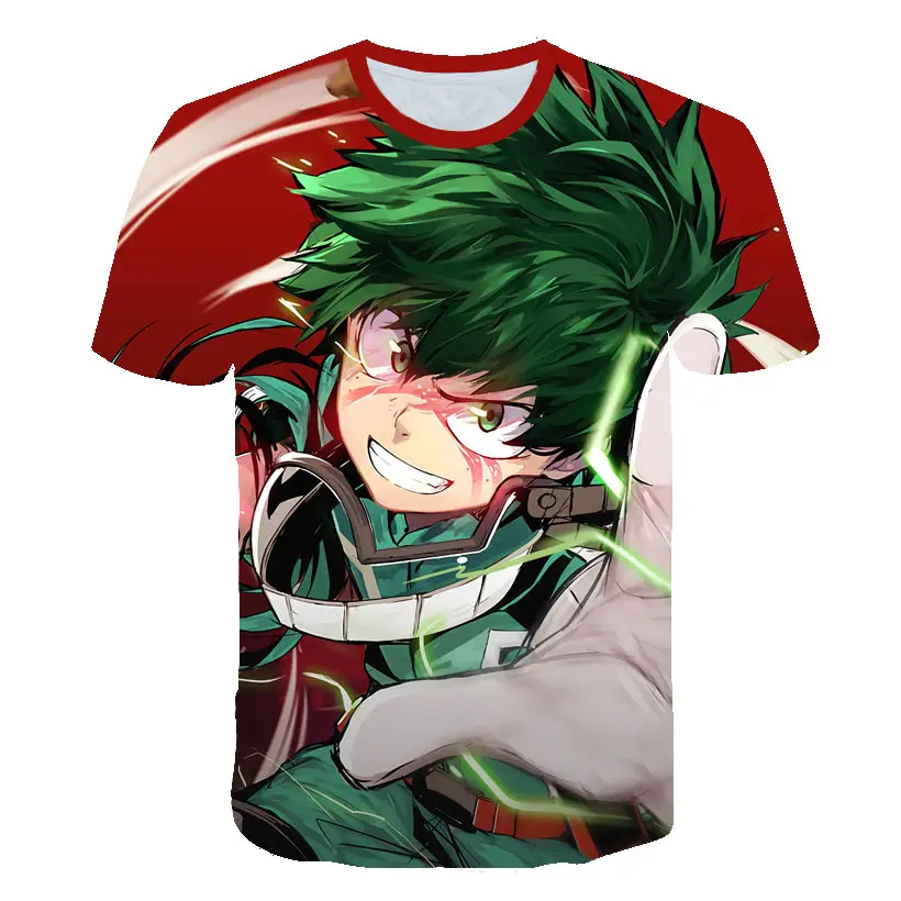 

Anime Boku No Hero Academy Short-sleeved T-shirt, My Hero Academy 3D Printing Men's Polo Shirt Wholesale and Retail