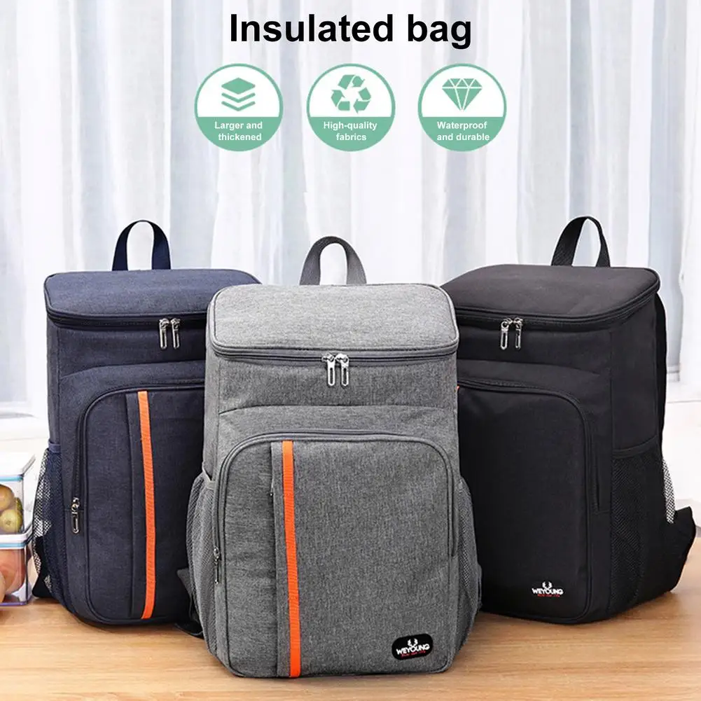 double shoulder backpacks unisex insulated cooler backpack leakproof cooler bags for beach hiking multi function outdoor picnic free global shipping