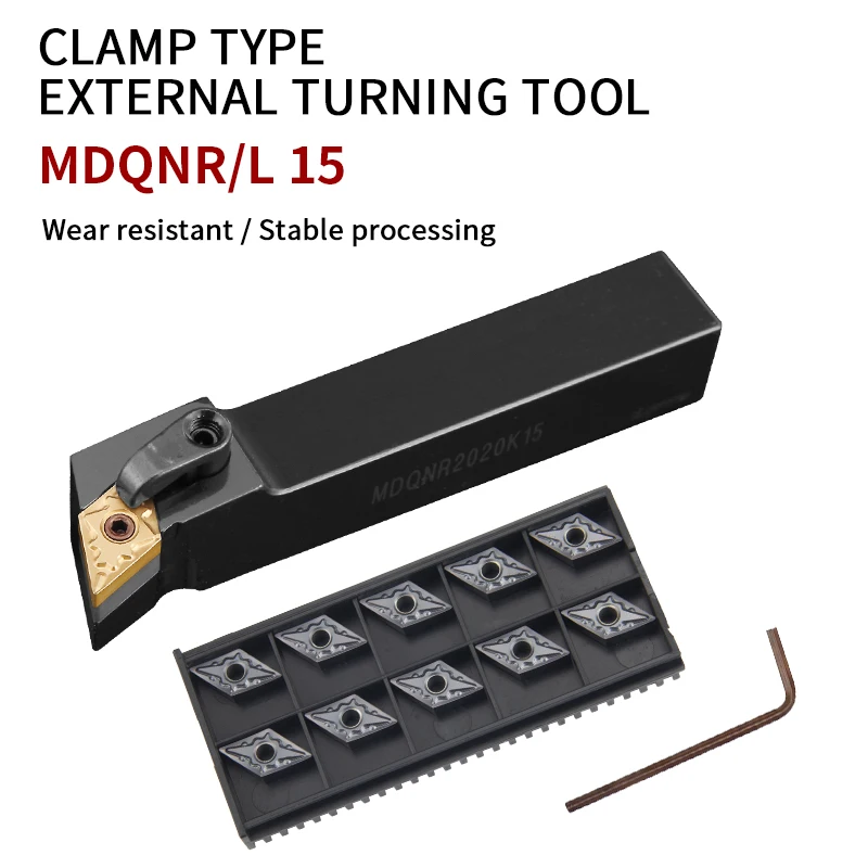 

MDQNR/L MDQNL2020/MDQNR2525 1504/1506 External Turning Tool Holder for DNMG15 Carbide Inserts Lathe Cutting Tools