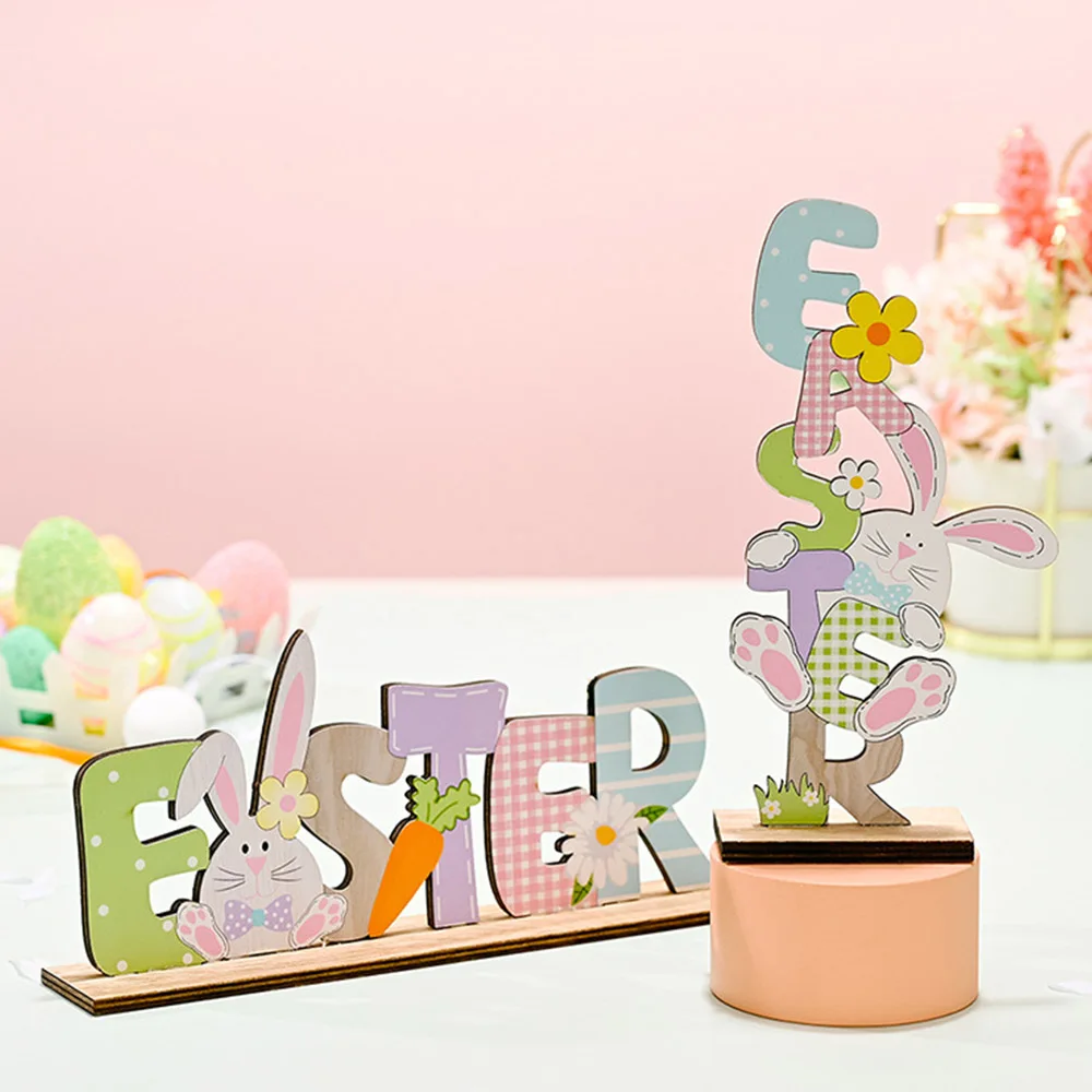 

2022 New Easter Home Decoration Wooden Ornaments Bunny Carrot Faceless Gnome Table Decor Gifts Baby Shower Party Supplies