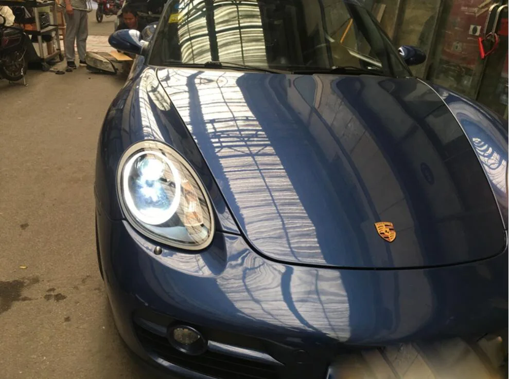 2004~ 2008 автомобиля bupmer головного света для Porsche Cayman фар 987 Boxster автомобильные аксессуары светодиодный HID ксенон, противотуманная для доллар Каймановых налобный фонарь