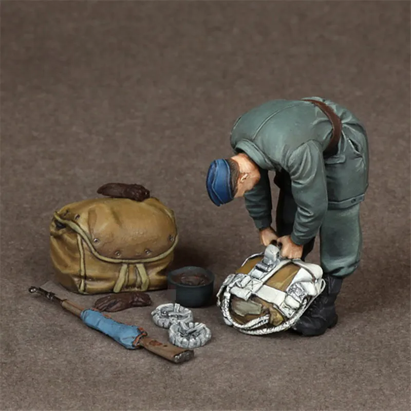 Полимерная фигурка 1/35 масштабный модельный набор парашютистов готовых снять