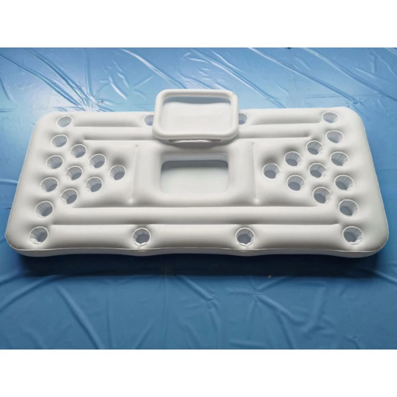 

Reusable Raft Foldable Beer Pong Fun Games Inflatable Float Summer Party Swimming Pool Ice Bucket Entertainment