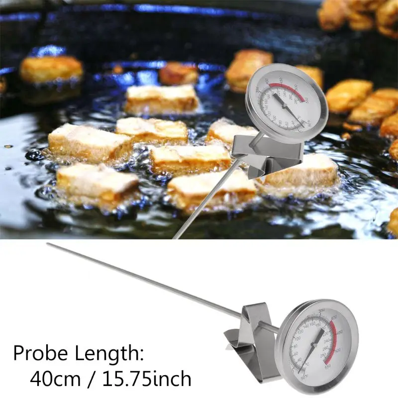 

20-280 Frying Oil Fryer Fries Fried Chicken Wings BBQ Grill Thermometer Long Probe