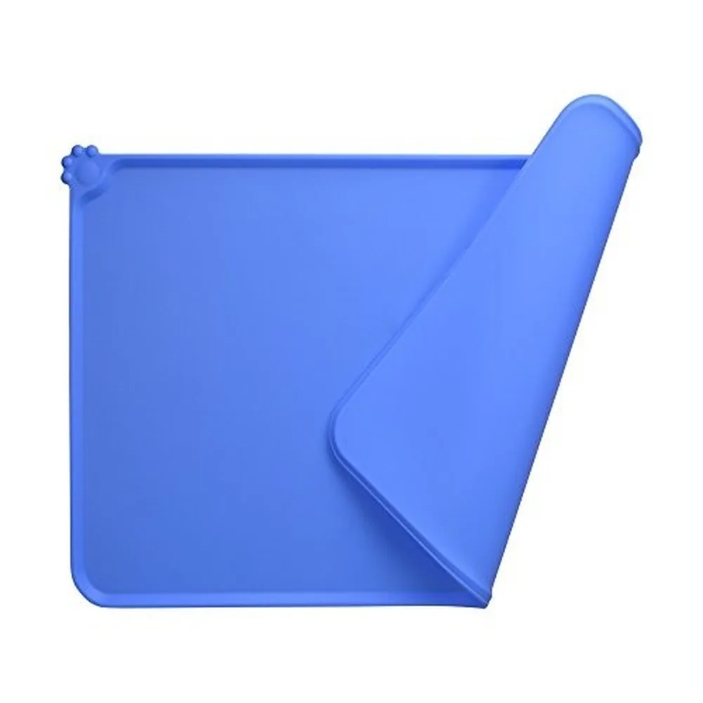 Водонепроницаемый питательный коврик для собак кошек Одноцветный силиконовый